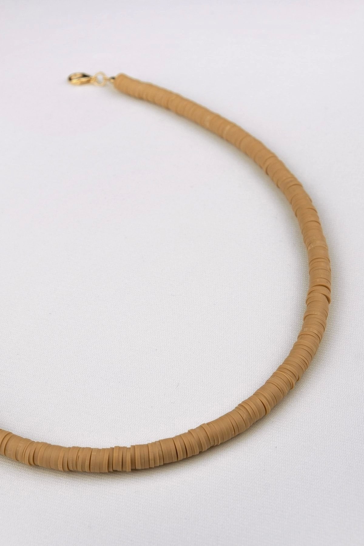 Kahverengi Fimo Kolye