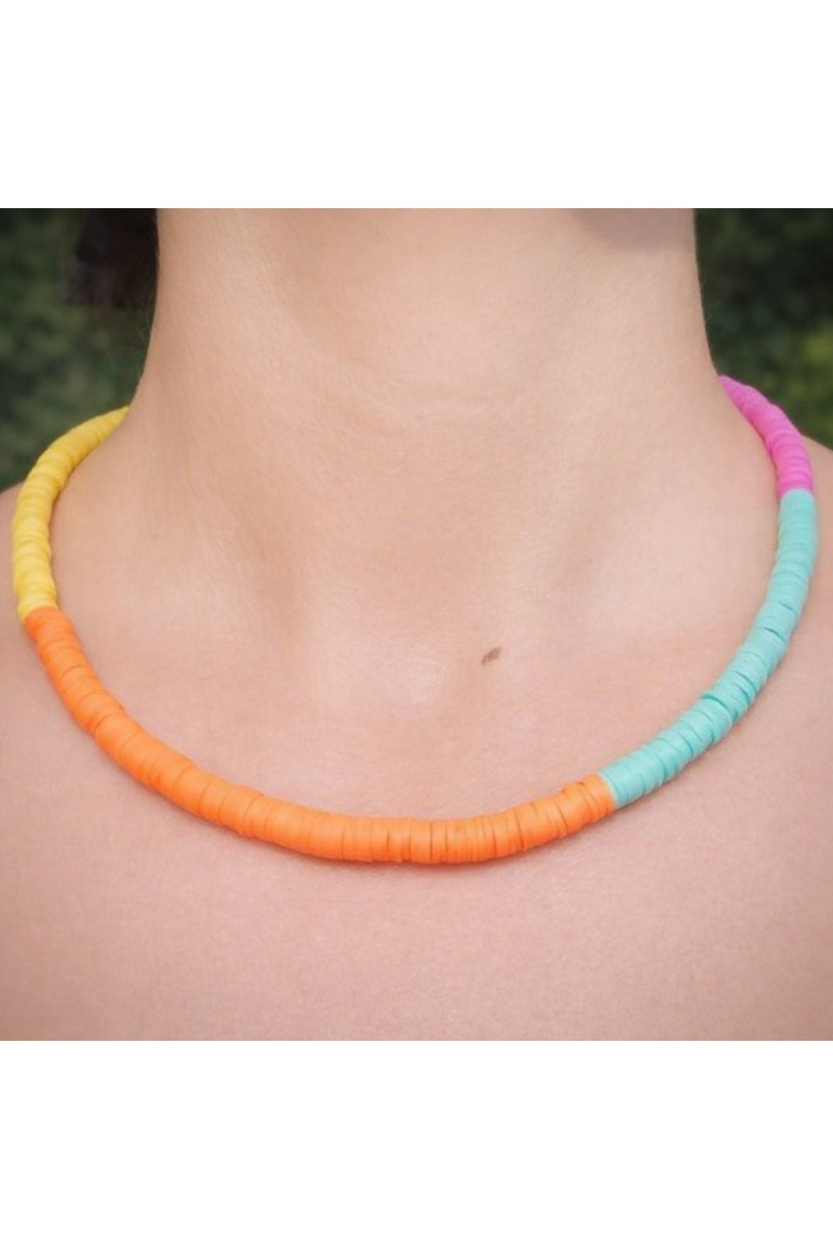 Günışığı Renkli Fimo Kolye