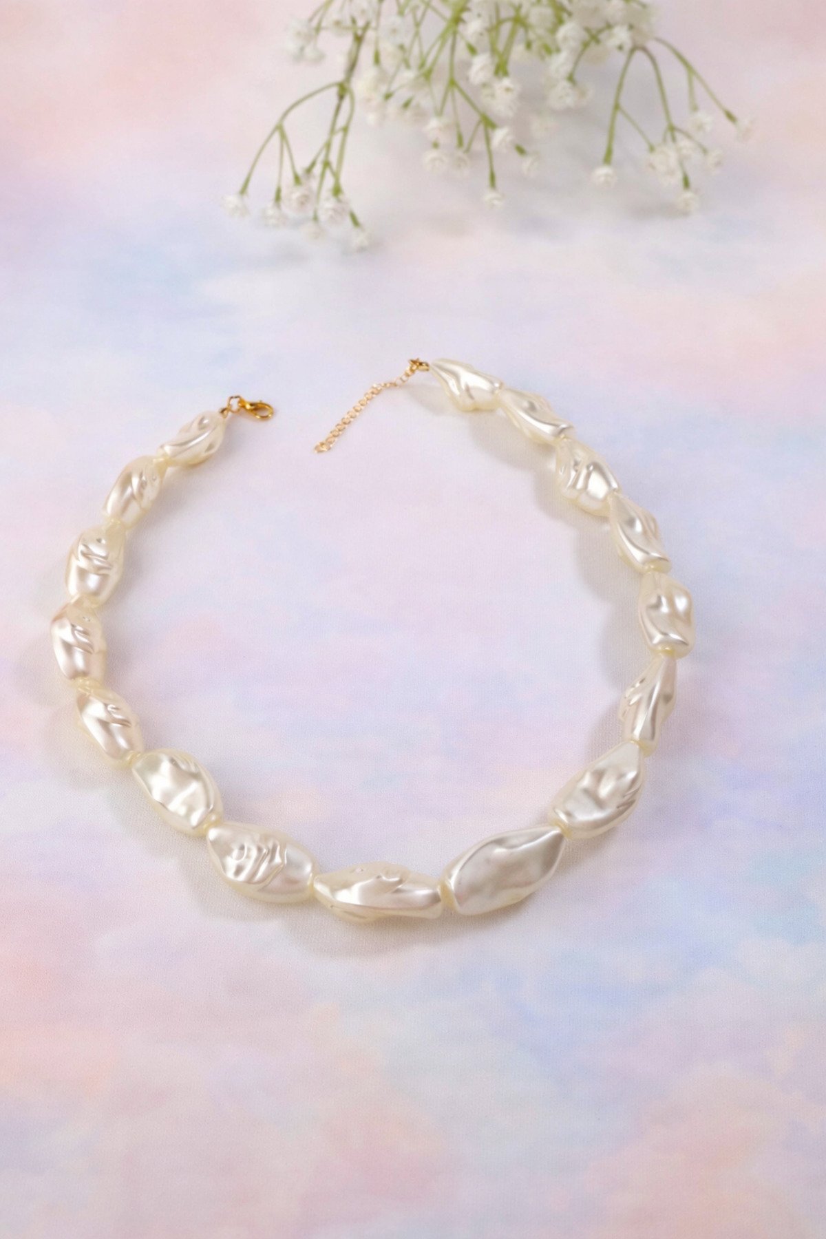 Premium İnci Görünümlü Bujiteri Kolye – Zamansız Zarafet