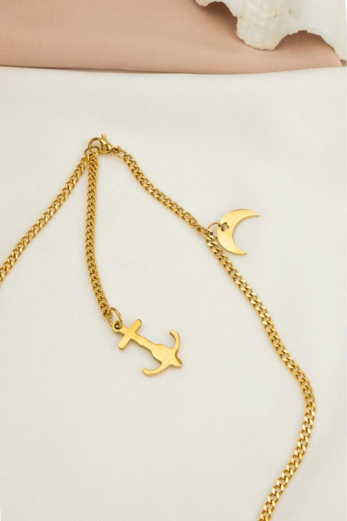Sailor Anchor Steel Necklace