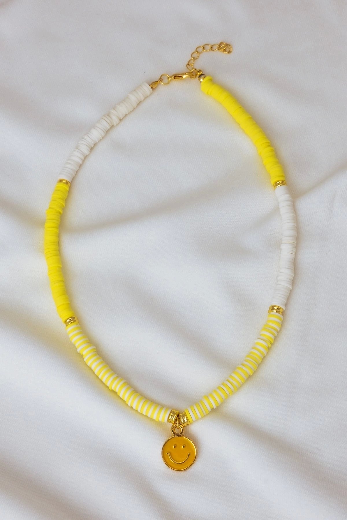 Smiling Face Fimo Necklace