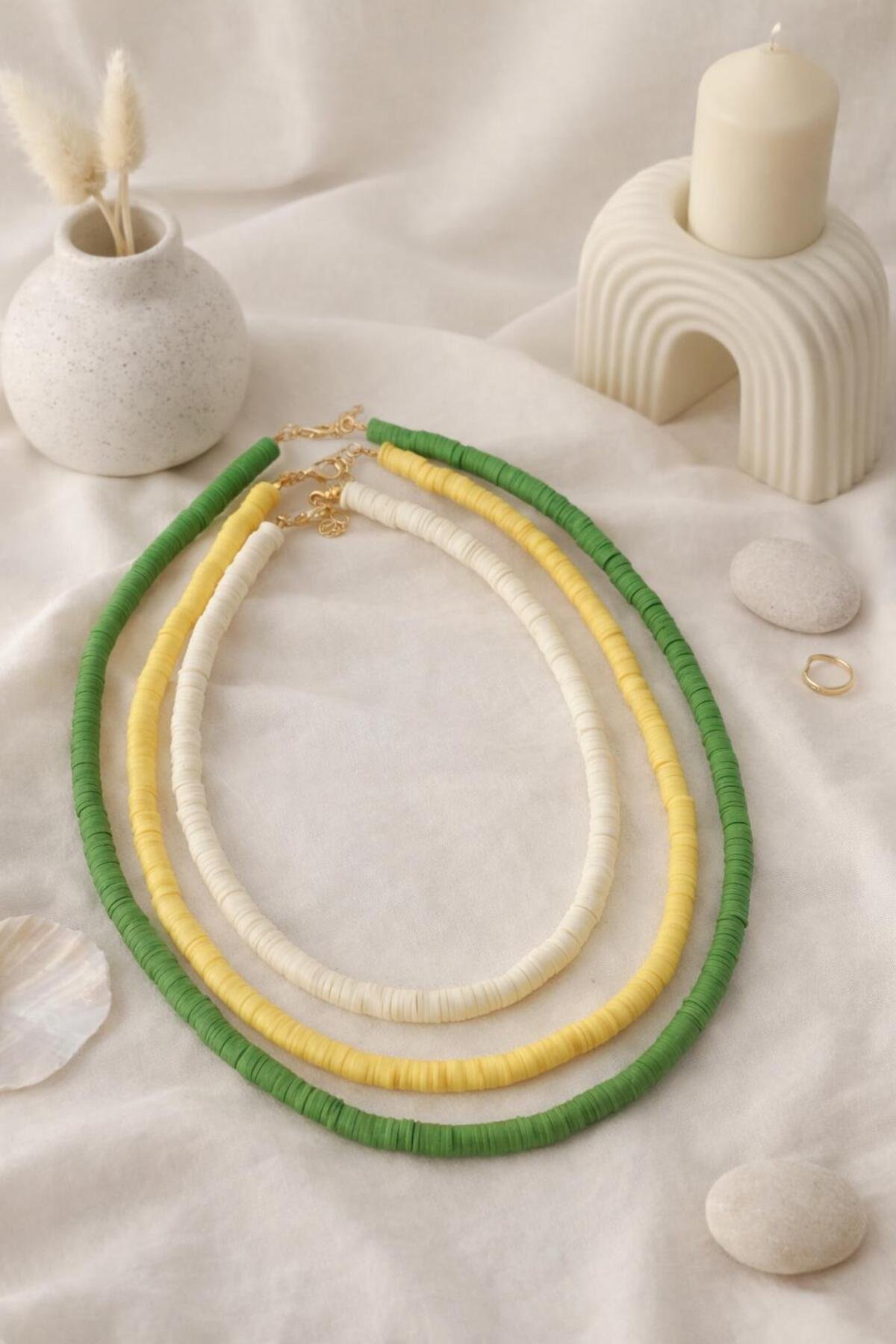 Nature Mix Fimo Kolye Seti