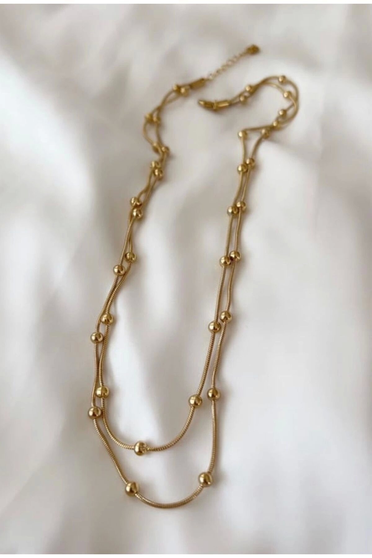 Globes Aurei Steel Necklace