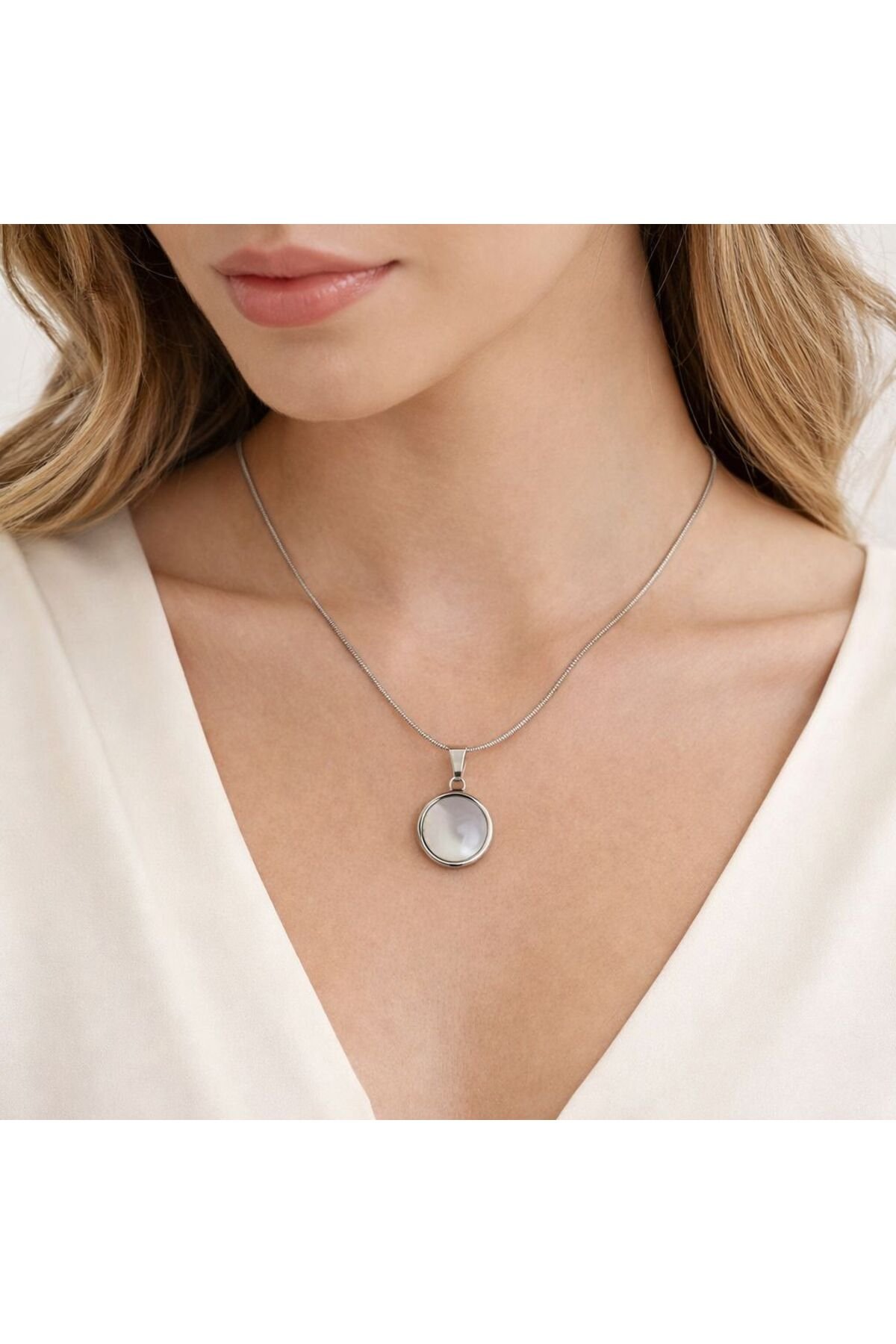 SEDEF UÇLU ÇELİK KOLYE