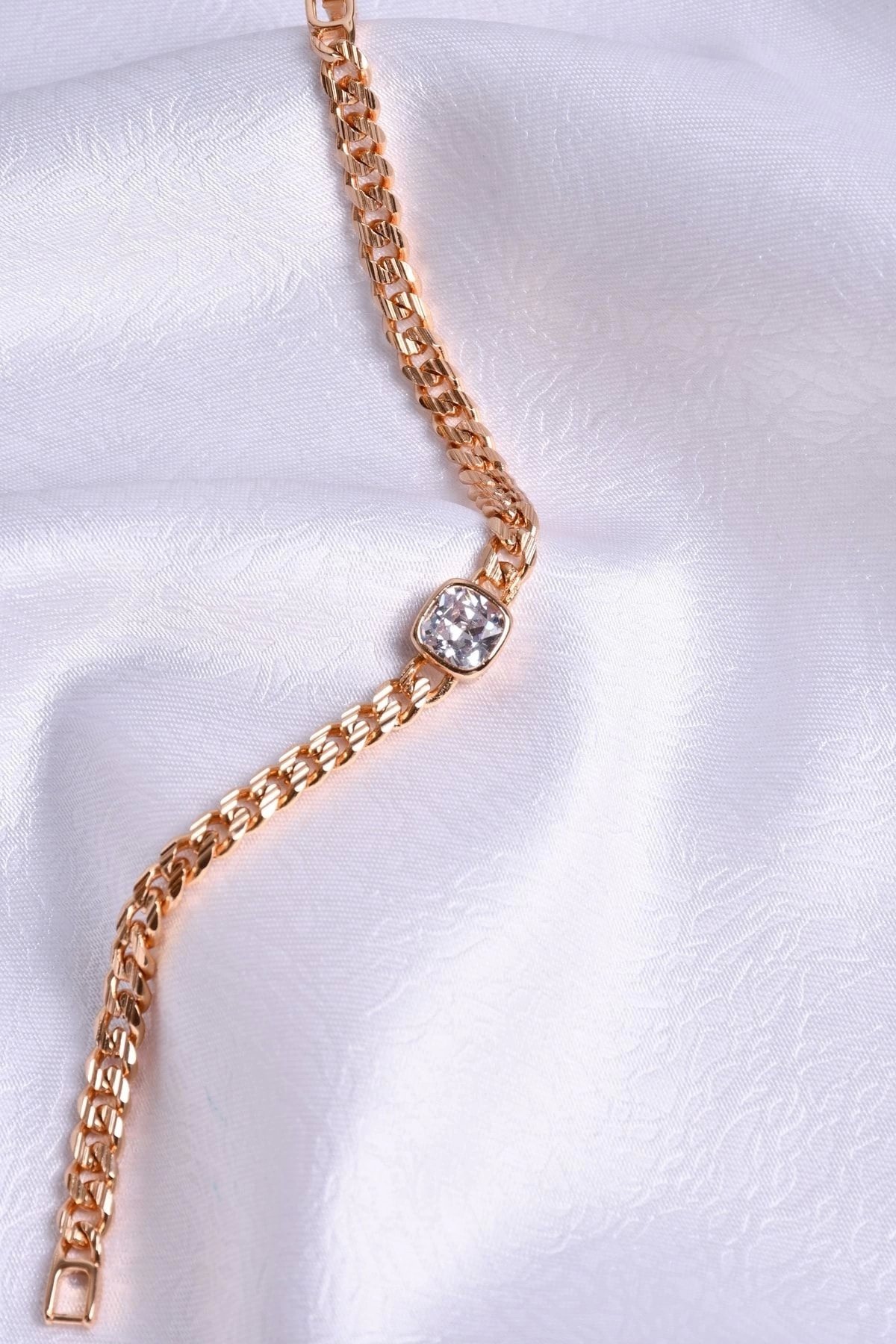 Xuping solitaire steel bracelet