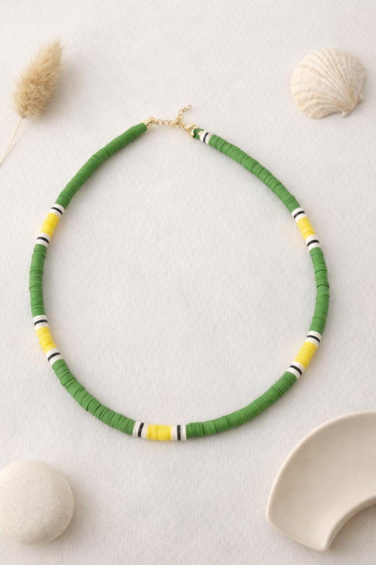 Green Fresh Fimo Kolye