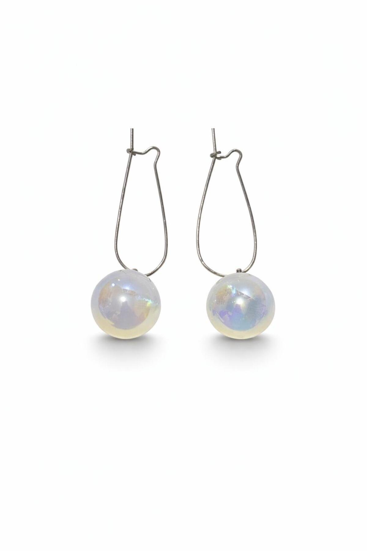 Archazel Jewelry Aurora İnci Detaylı Çelik Küpe