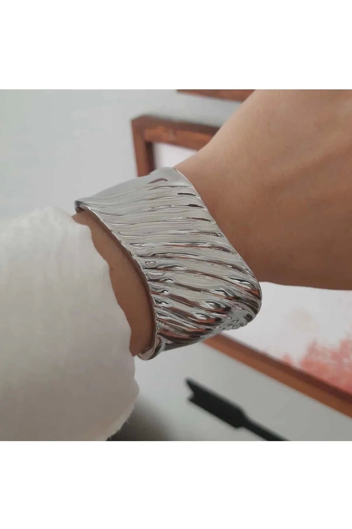 Steel Clamp Bracelet